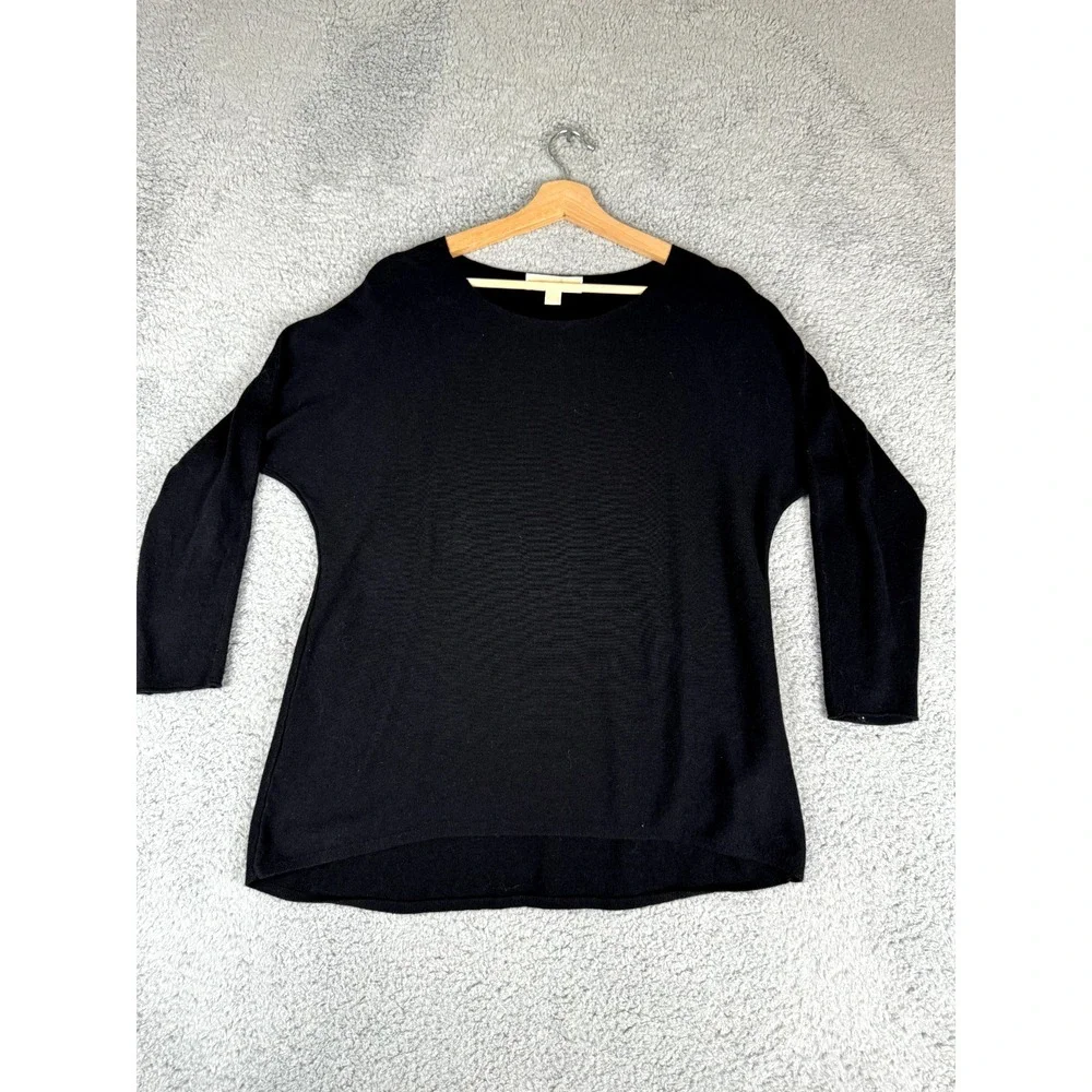Michael Kors MMK Classic Sweater Womens Medium Black‎ Lightweight Knit Corpcore